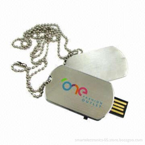 Dog tag-shaped USB Flash Drives